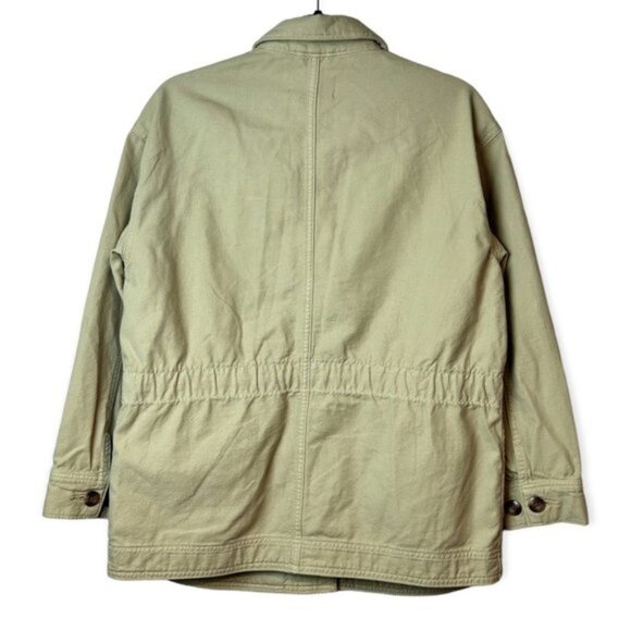 Everlane Hidden Cinchable Chore Jacket in Sage - Picture 3 of 6